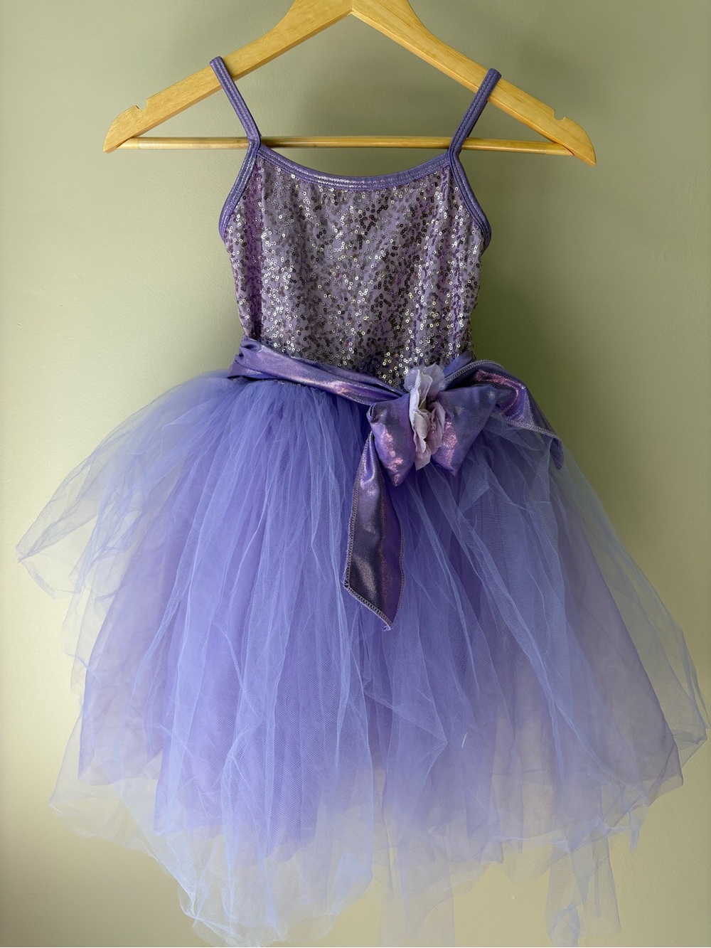 A WISH COME TRUE Lilac Sequin Tulle Dance Costume Dress Ballet - Size 2-3